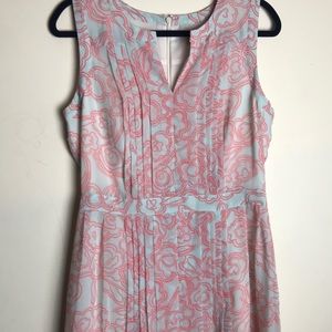 Halogen pleated chiffon dress size 10